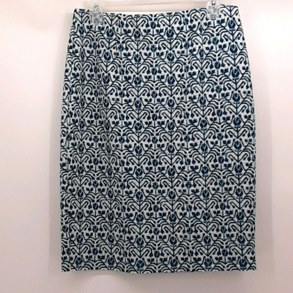 Cato Flower-Print Pencil Skirt